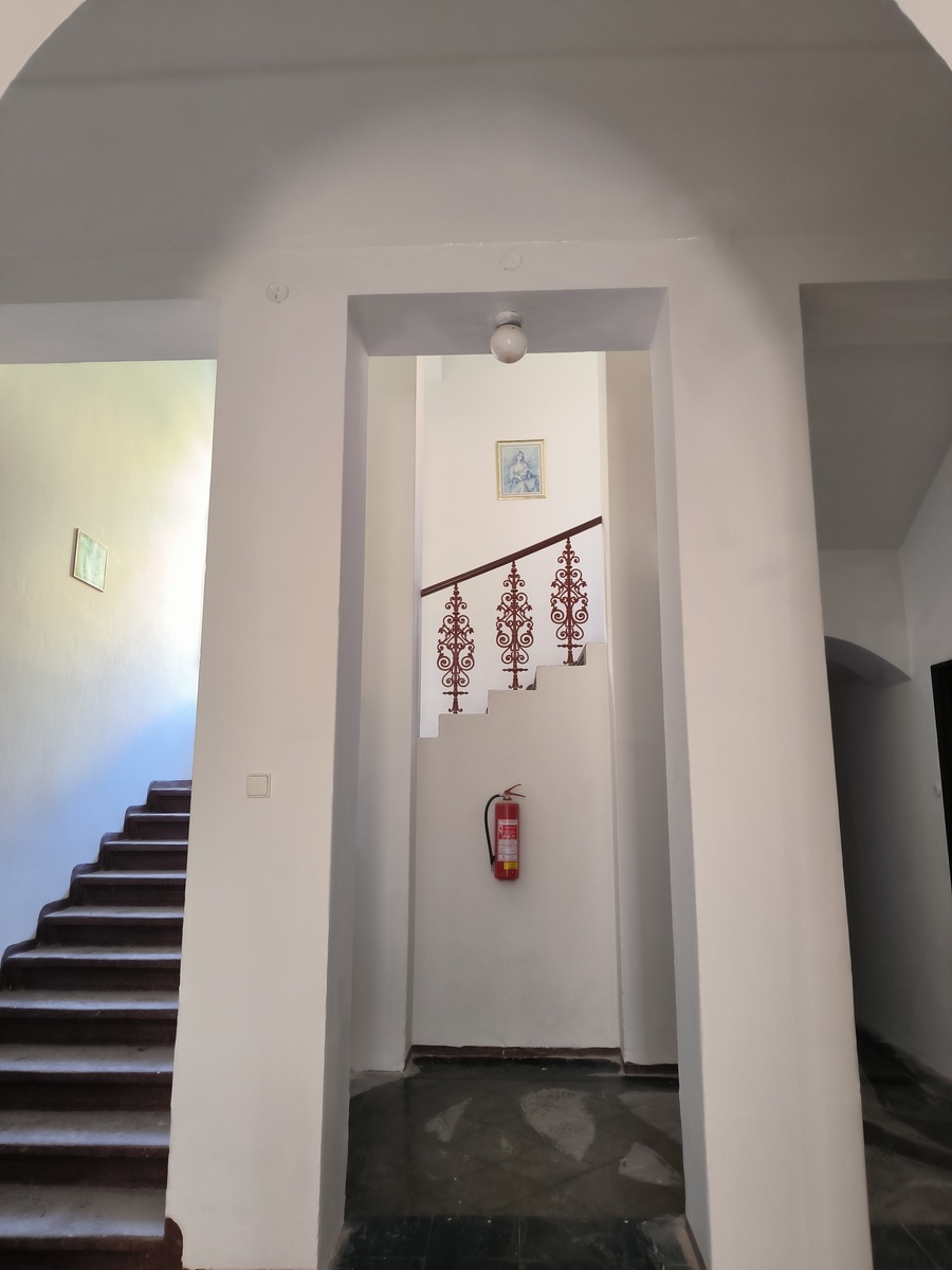 Schodišťová chodba - Malba otevřené schodišťové chodby včetně vstupní haly v historické budově s třemi patry